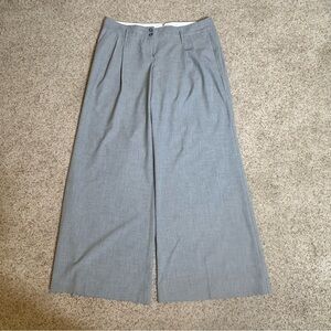 The Limited Wide-Leg Trousers in Light Gray